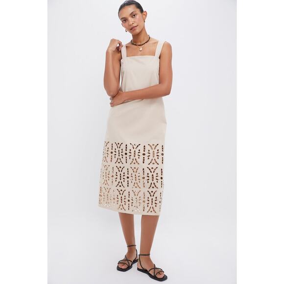TUCKERNUCK Biscotti Eyelet Jaye Dress Size L NWT Retail $328 Tuckernuck - Picture 4 of 9